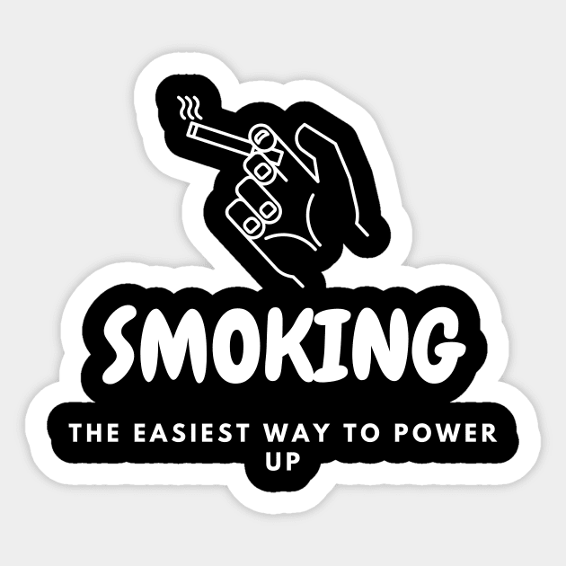 My Body Is A Machine That Turns Cigarettes Into Smoked Cigarettes Sticker by Intellectual Asshole